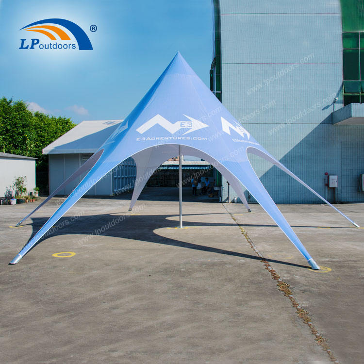Easy Set up Waterproof Exhibition Tents Spider Star Shape Canopy Tent With Logo for Camping Party Event Outdoor