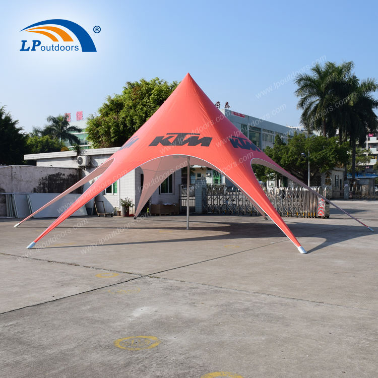 Easy Set up Waterproof Exhibition Tents Spider Star Shape Canopy Tent With Logo for Camping Party Event Outdoor