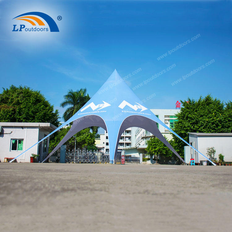 Easy Set up Waterproof Exhibition Tents Spider Star Shape Canopy Tent With Logo for Camping Party Event Outdoor