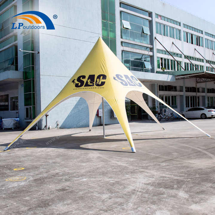 Easy Set up Waterproof Exhibition Tents Spider Star Shape Canopy Tent With Logo for Camping Party Event Outdoor