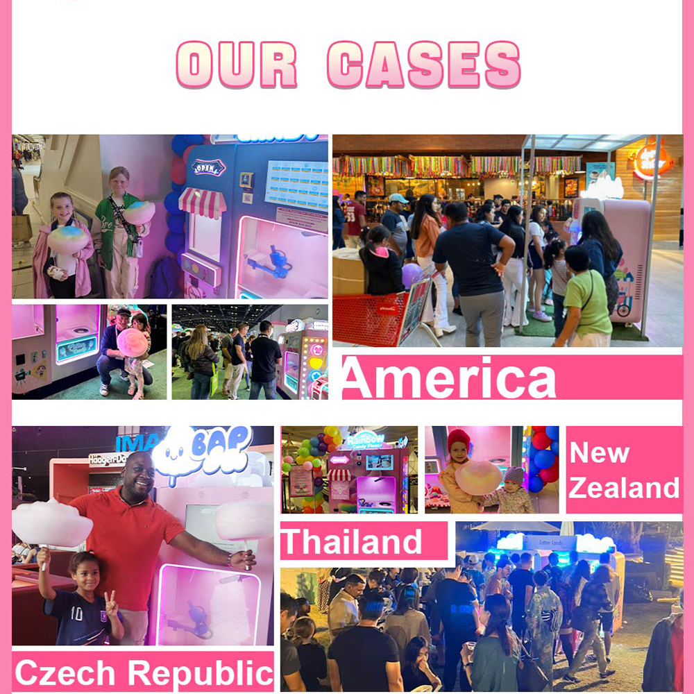VART Professional Automatic Cotton Candy Floss Vending Machine