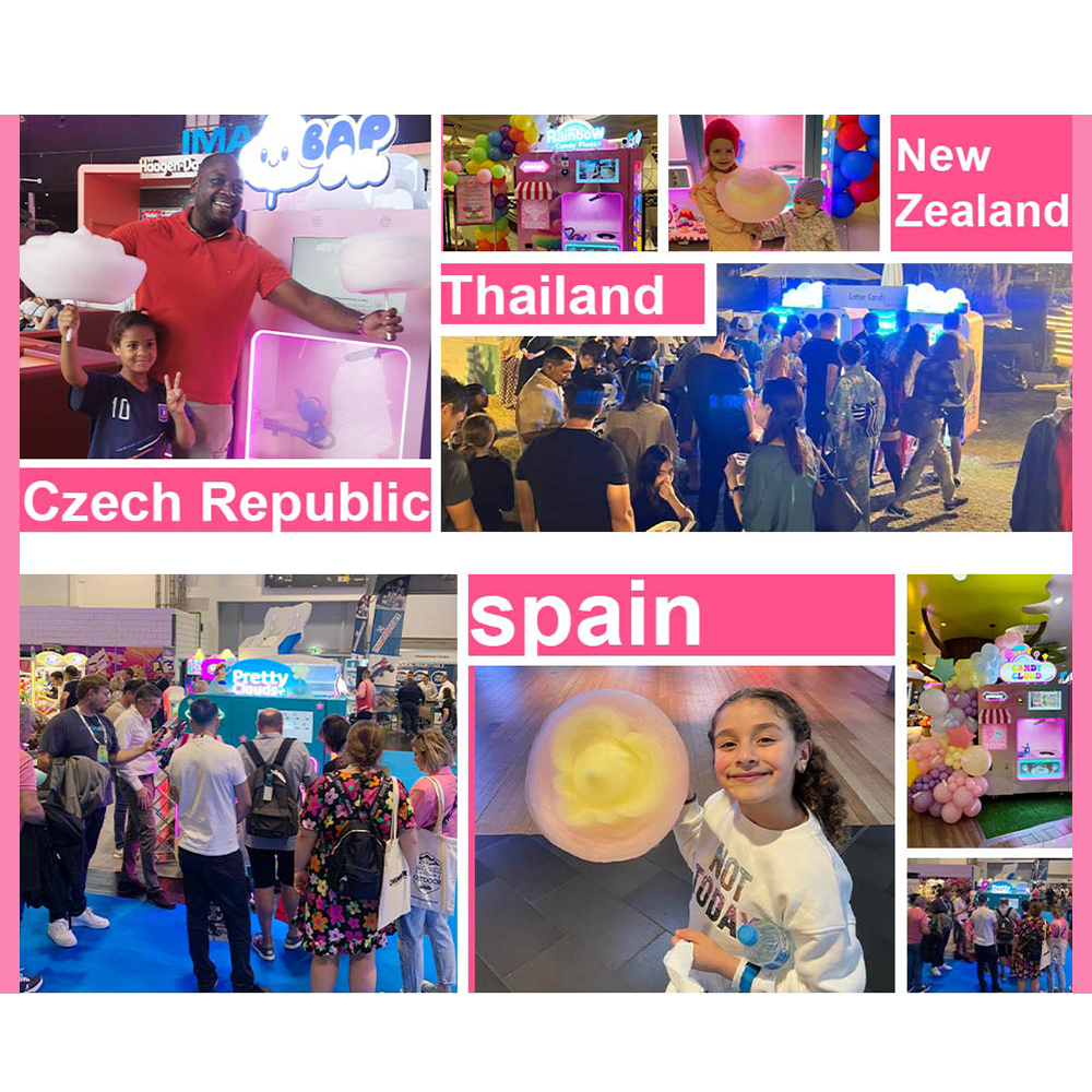 VART Professional Automatic Cotton Candy Floss Vending Machine