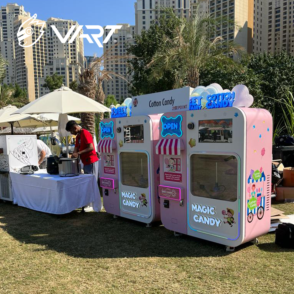 VART Professional Automatic Cotton Candy Floss Vending Machine