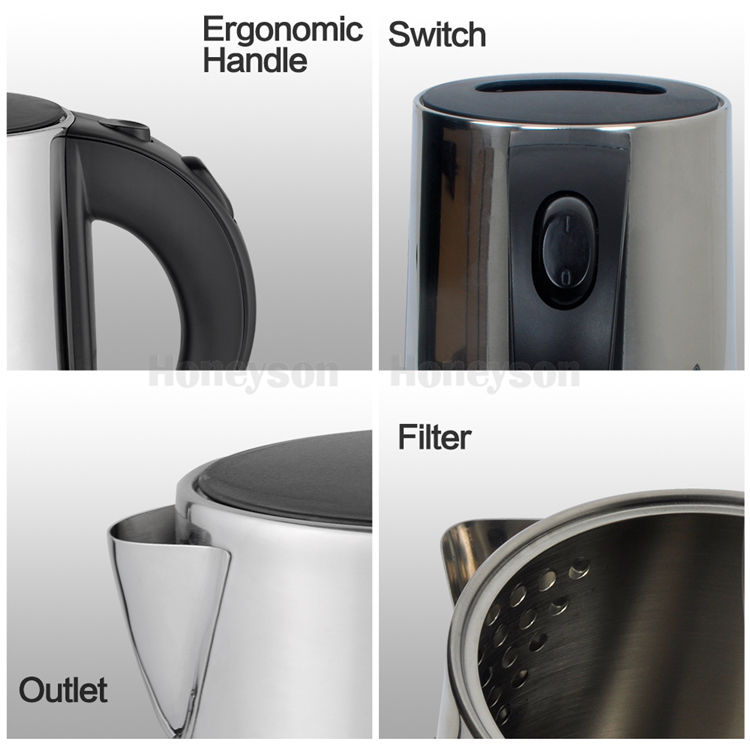 360 Hotel Cordless Electric Kettle with Stylish Stainless Steel Tray Set for Home and Hotel Use