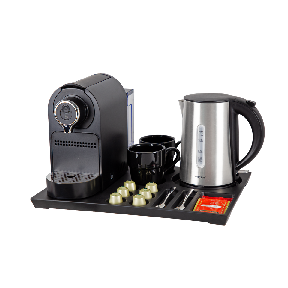 Honeyson Electric Kettle Tray Set Luxury Hotel Supplies for Household Use & Welcome Tray for Hotels