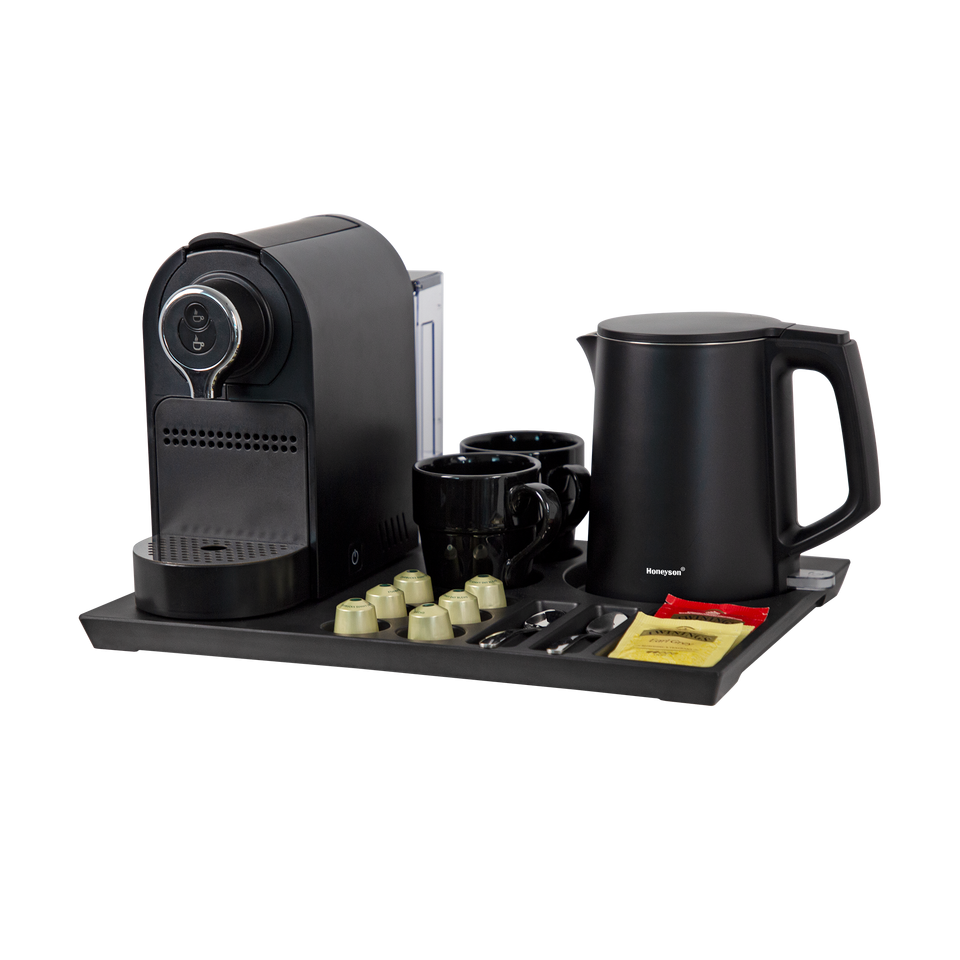 Honeyson Electric Kettle Tray Set Luxury Hotel Supplies for Household Use & Welcome Tray for Hotels