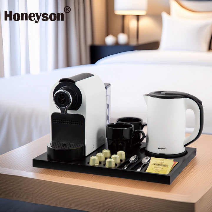Honeyson Electric Kettle Tray Set Luxury Hotel Supplies for Household Use & Welcome Tray for Hotels
