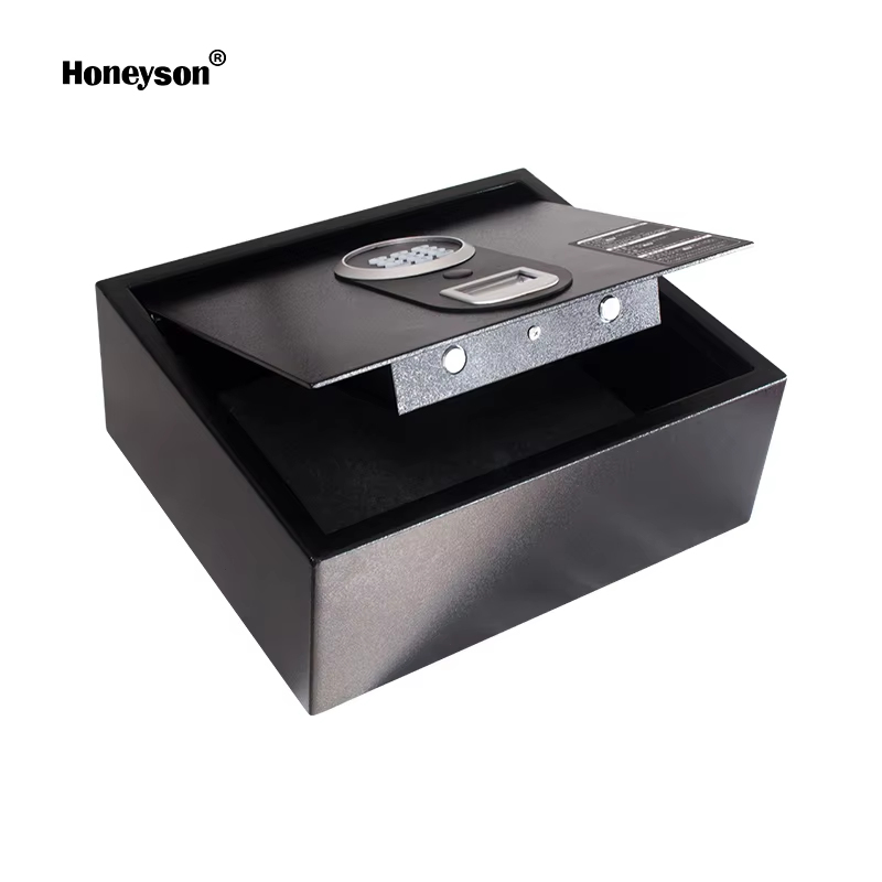 Premium Honeyson Hotel Electronic Safe Deposit Box Locker Metal Stainless Steel Construction 12-Inch Laptop Size for Hotel