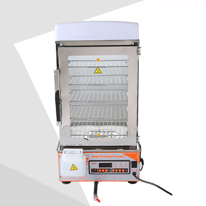 500S Automatic Energy-efficient 5 Layers Steamed Magic Bun Maker Glass Hot Food Display Warmers Cabinets Other Baking Equipment