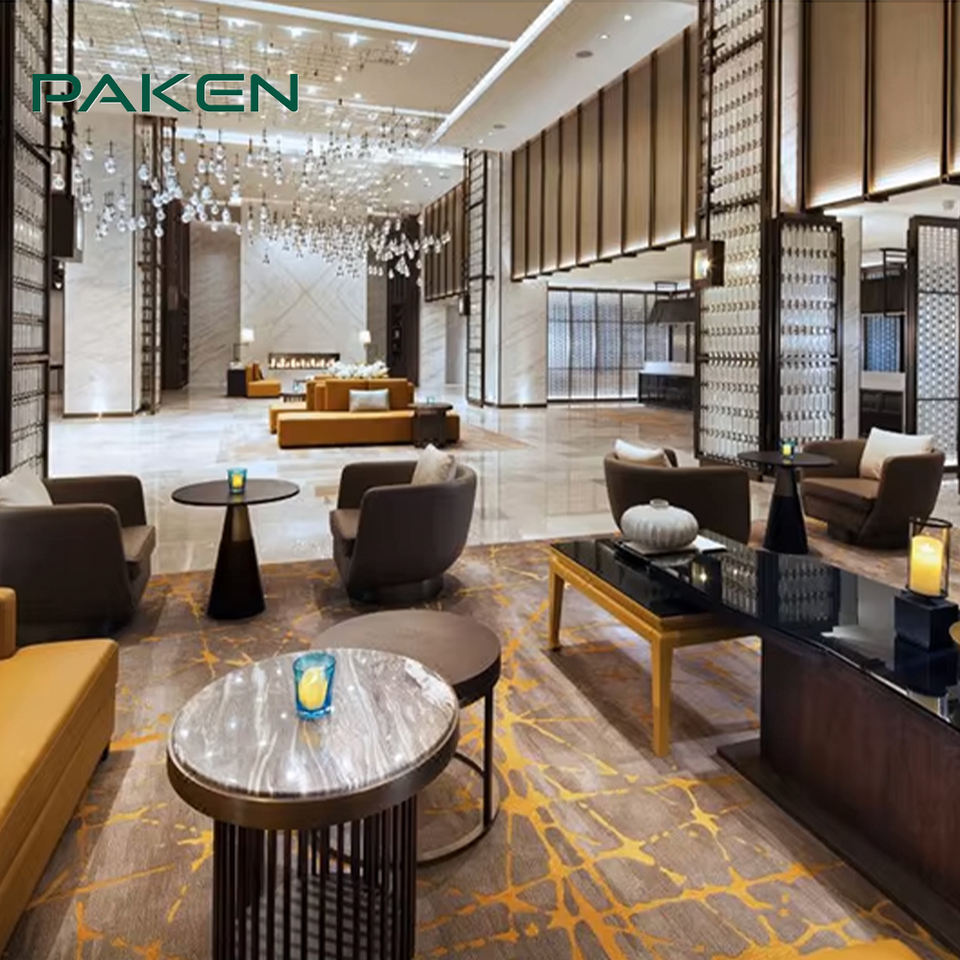 One-stop Turnkey Hospitality Furniture Manufacturer Solution Modern 5-Star Hotel Public Area Furniture Hotel Lobby Furniture