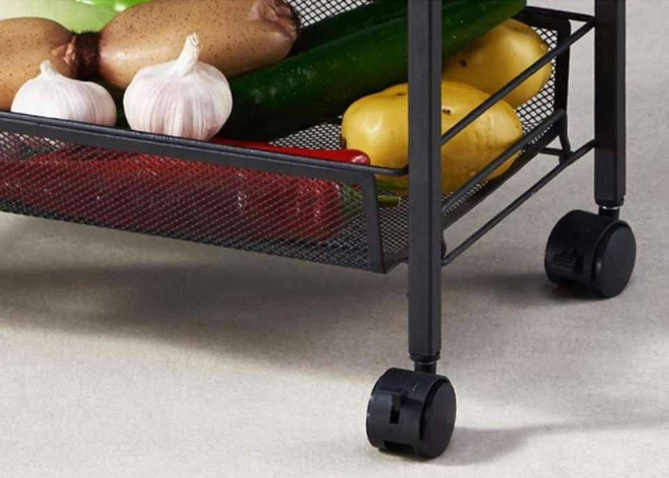 Kitchen Organizer Storage Shelf With Baskets Wholesale Metal Food Silver Storage Holders & Racks Store Display Stand Round