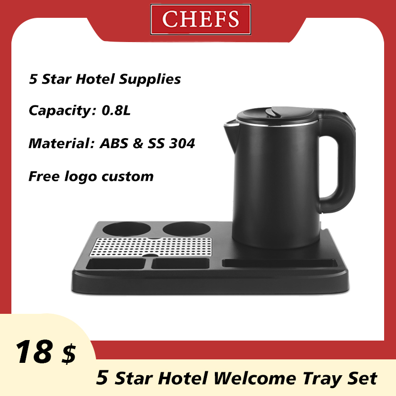 Hotel Amenities Supplies Electric Kettle Hospitality Welcome Tray