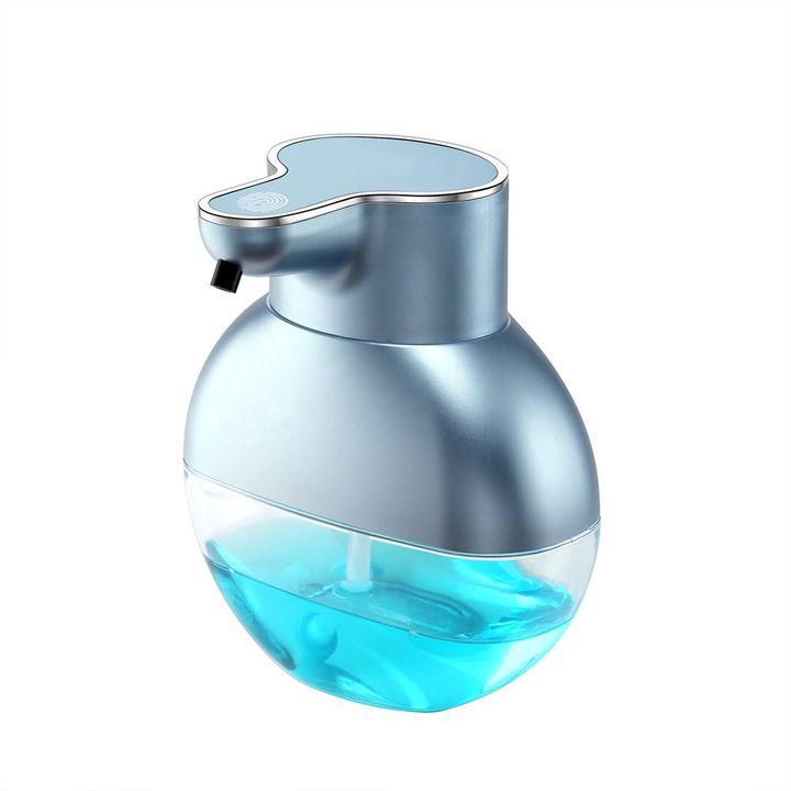 IPX 6 Wall Mounted Counter Top Round ABS Plastic Recharge Usb Foam Automatic Soap Dispenser for Home