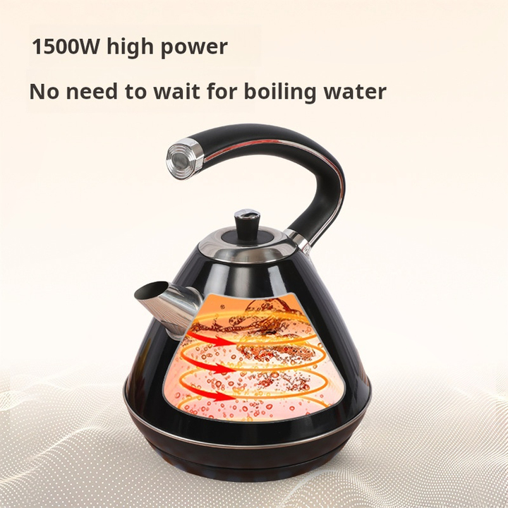 English Retro Style 1.8L Electric Kettle Large Household Capacity 304 Stainless Steel Open Kettle Kitchen Use Small Appliances