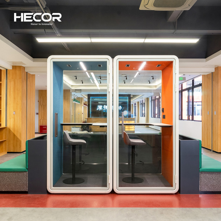 Easy Install Single Person Privacy Home Office Meeting Pod Low Noise Prefab Glass Office Room Pod