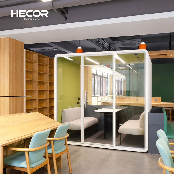 Fashion Indoor Noise Insulate Soundproof Office Meeting Booth Airport Lounge Working Pod With Air Conditioning