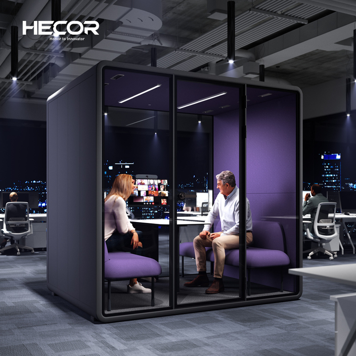 Fashion Indoor Noise Insulate Soundproof Office Meeting Booth Airport Lounge Working Pod With Air Conditioning