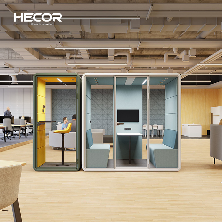 Fashion Indoor Noise Insulate Soundproof Office Meeting Booth Airport Lounge Working Pod With Air Conditioning