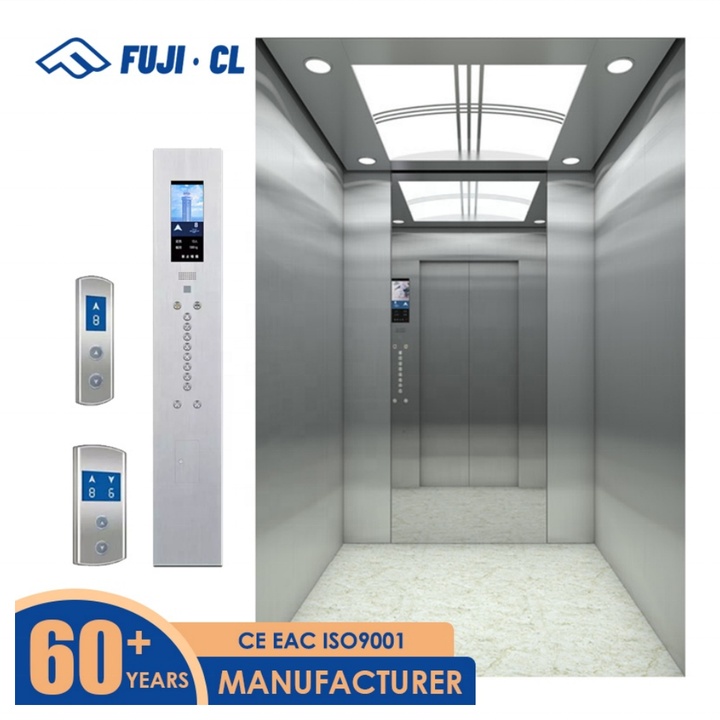 FUJICL Passenger Elevator 1600kg 21 Person with 1100mm Wide Door for Clinic and Wellness Center, Stretcher-Compatible