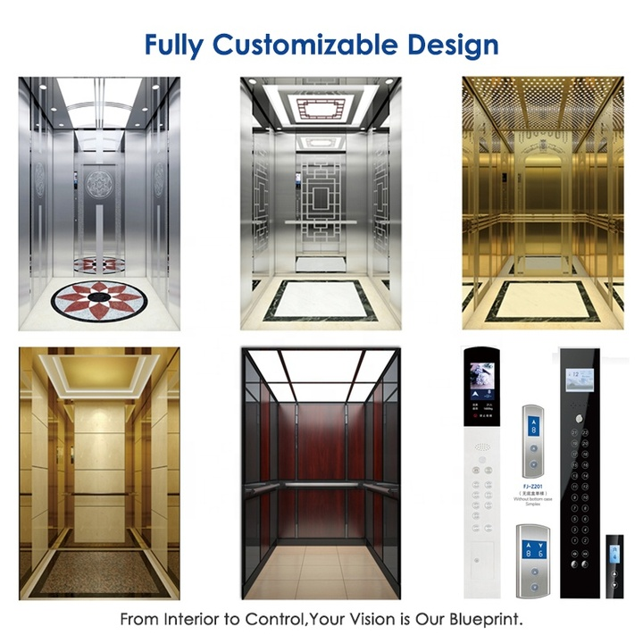 FUJICL Passenger Elevator 1600kg 21 Person with 1100mm Wide Door for Clinic and Wellness Center, Stretcher-Compatible