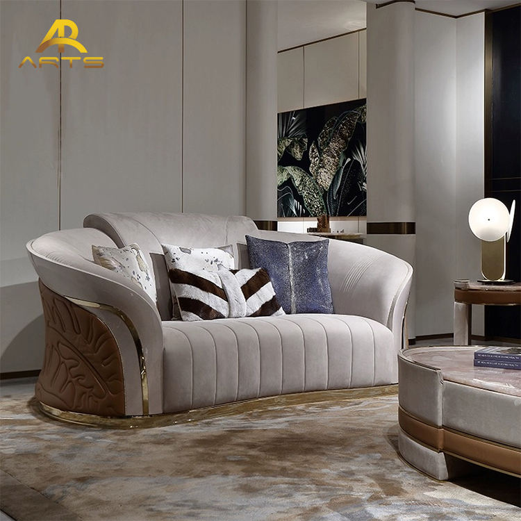 Factory Direct Modern Luxury Design Elegant Sofa Sets Upholstered Couches for Hotel Villa Apartment Living Room Sofa