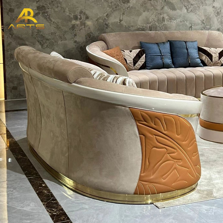 Factory Direct Modern Luxury Design Elegant Sofa Sets Upholstered Couches for Hotel Villa Apartment Living Room Sofa