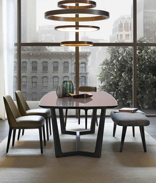 Modern Italian Dining Hotel Chair Simple Leather on Solid Wood for Home and Dinning Room Furniture