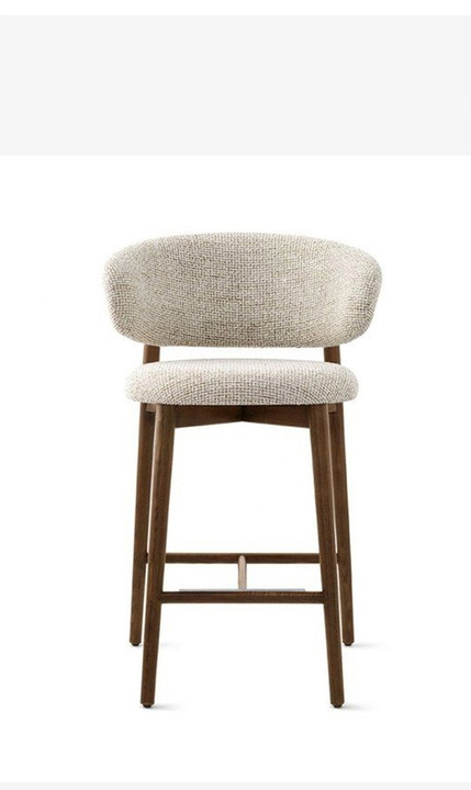 Hot Sale Luxury Customized Solid Wood High Bar Chairs for Home Restaurant Hotel Kitchen Quality Bars Tool Furniture