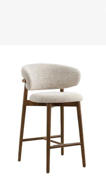 Hot Sale Luxury Customized Solid Wood High Bar Chairs for Home Restaurant Hotel Kitchen Quality Bars Tool Furniture