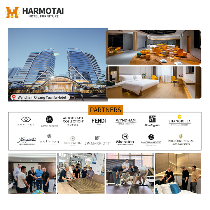 Rong He Tai Contemporary Commercial Dining Coffee Shop Booth Seating with Faux Marble Tabletop for Hotel and Restaurant