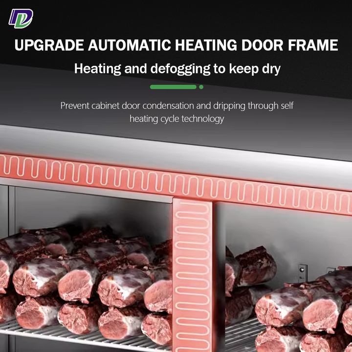 Air Cooling Commercial Restaurant Worktable Refrigerator / Workbench Refrigerator for Hotel School Factory Kitchen