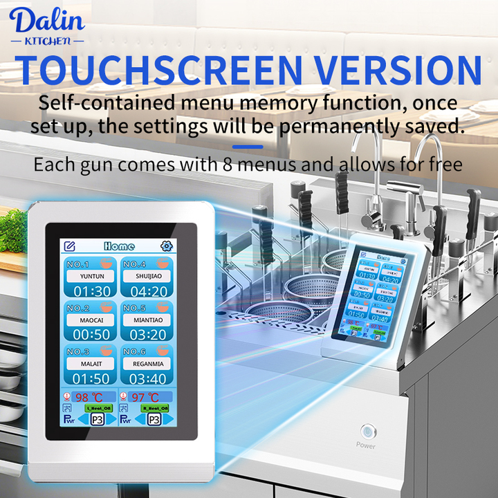 Factory Supply Stainless Steel Noodle Boiler Machine 3 Basket Electric Automatic Lifting Ramen Spaghetti Cooker