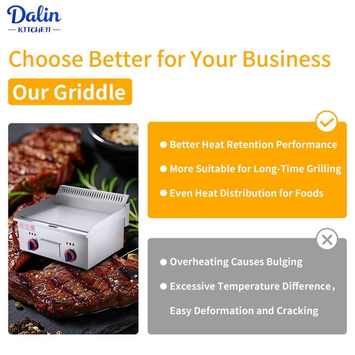 CE High Quality Luxury Furnace Counter Top Electric Griddle Flot Top Grill with Cabinet Hotel or Restaurant Kitchen Equipment