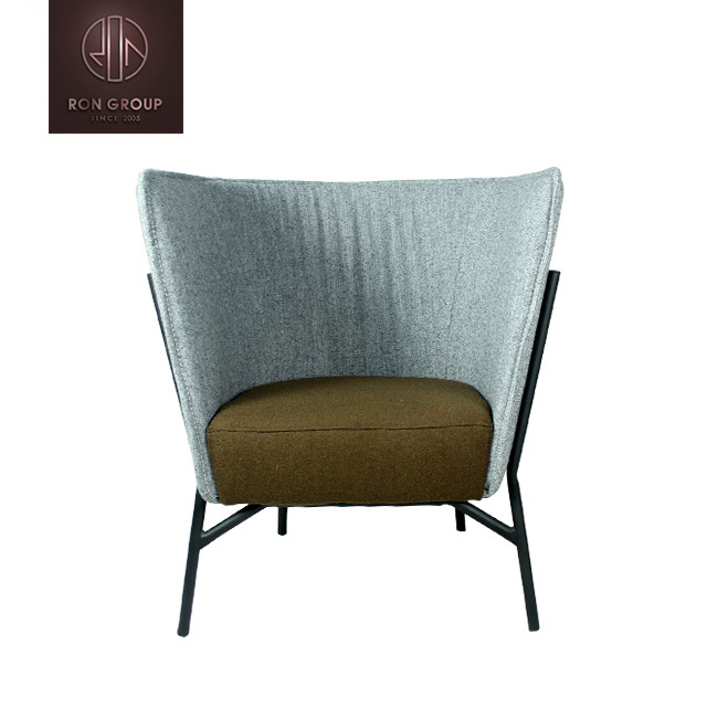 Modern Single Seat Fabric Leisure Chair for Home Dining Hotel with Wooden Feet for Home Office & Lobby Use