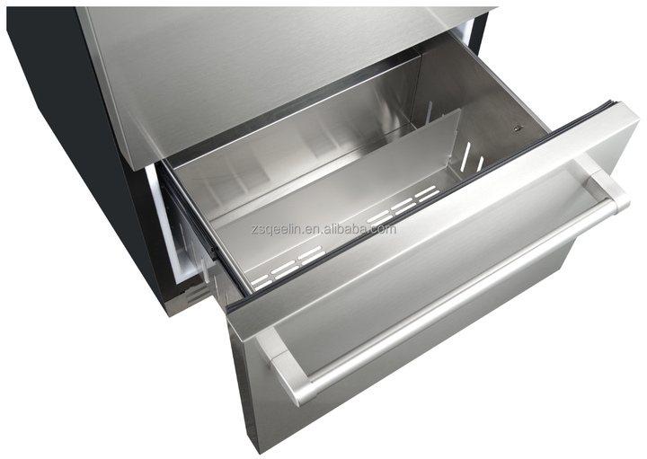 Single-Temperature Zone Built-in Fruit Beverage Refrigerator Drawer Chest Refrigerator for Indoor Use