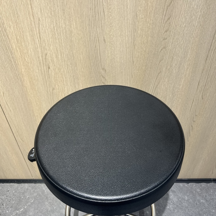 Industrial-Style Multi-Functional Swivel Office Chair PU Saddle Seat for Laboratory Training School Workshop Durable Metal