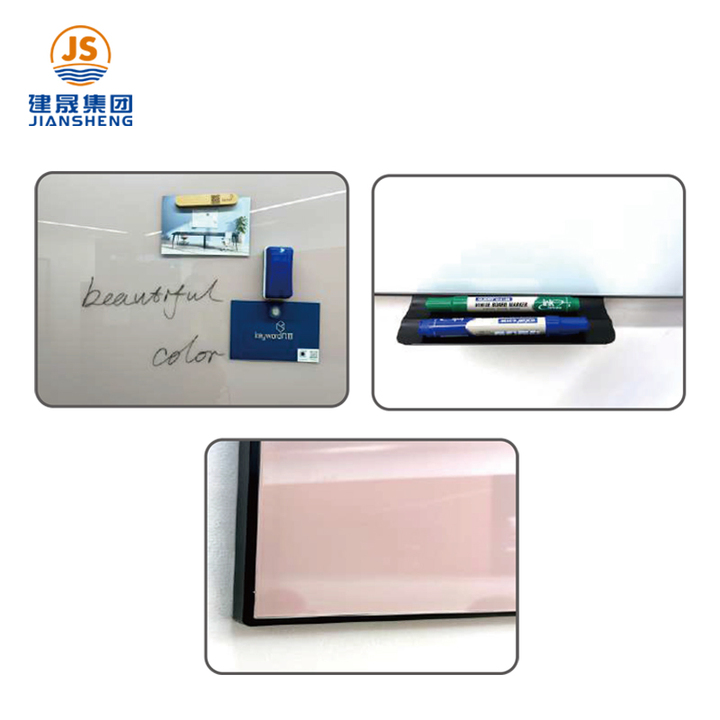 Office & School Wall Whiteboard for Classroom Use Stand with Dry-Erase Marker Magnetic Glass Whiteboard