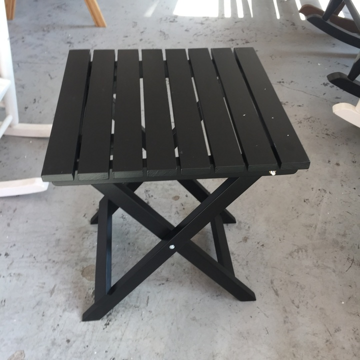 Outdoor-Treated Fir Wood Side Table With Weather-Resistant Finish for Patio and Garden Furniture Sets