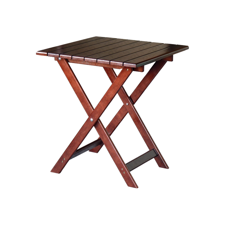Outdoor-Treated Fir Wood Side Table With Weather-Resistant Finish for Patio and Garden Furniture Sets