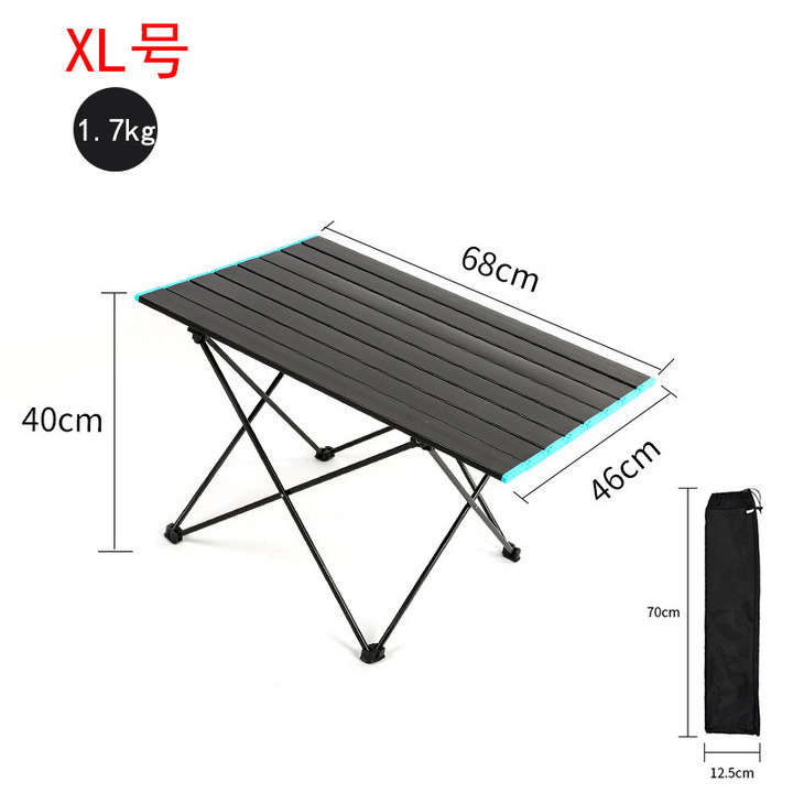 Modern Outdoor Foldable Camping Desk Portable Aluminum Alloy Folding Table Lightweight for Hall Farmhouse or Villa