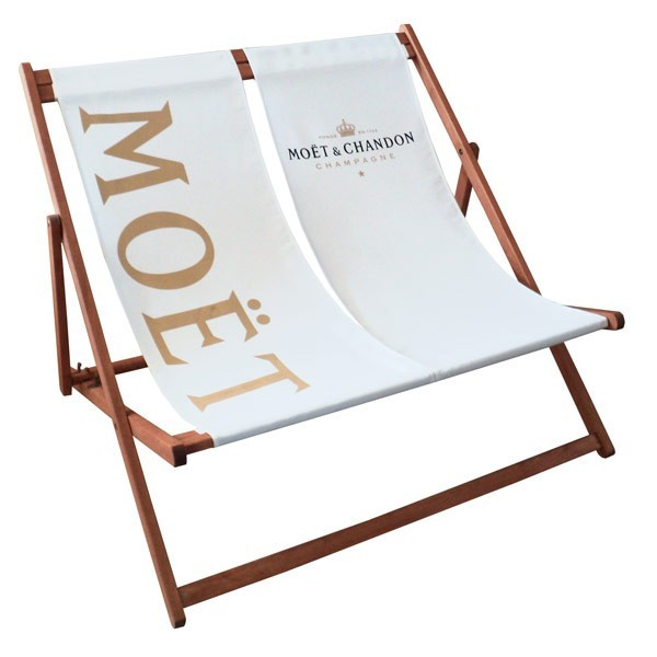 New Design Double Seat Portable and Foldable Wood Deck Chair for Outdoor Furniture Use in Hotels Parks and Halls