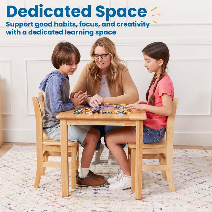 High-End Top Wooden Kindergarten Table Chair Set Modern for Children's Early Learning Writing Drawing for Bedroom Hospital Use