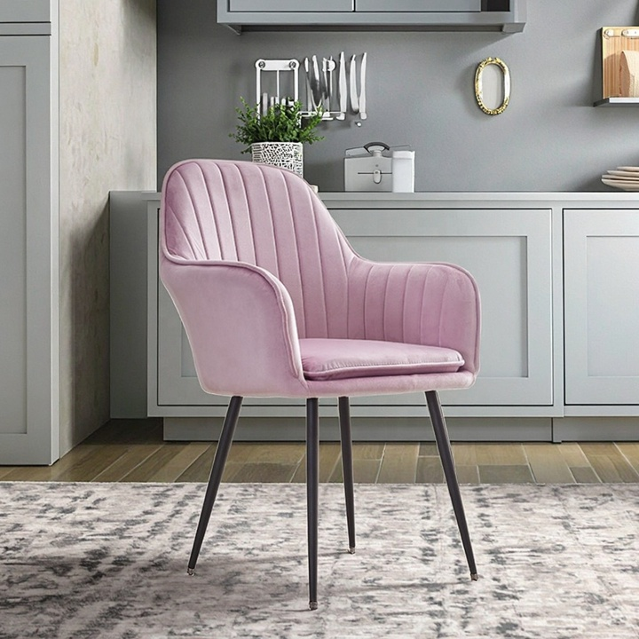 Modern Style High Quality Soft Leather Dining Chair for Home Hotel Office with Cooling Feature for Kitchen Apartment Living Room