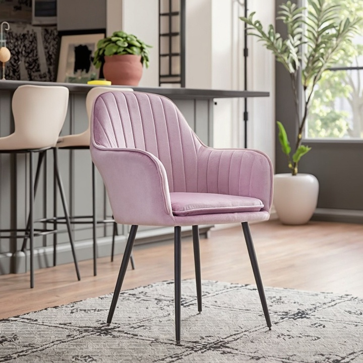 Modern Style High Quality Soft Leather Dining Chair for Home Hotel Office with Cooling Feature for Kitchen Apartment Living Room