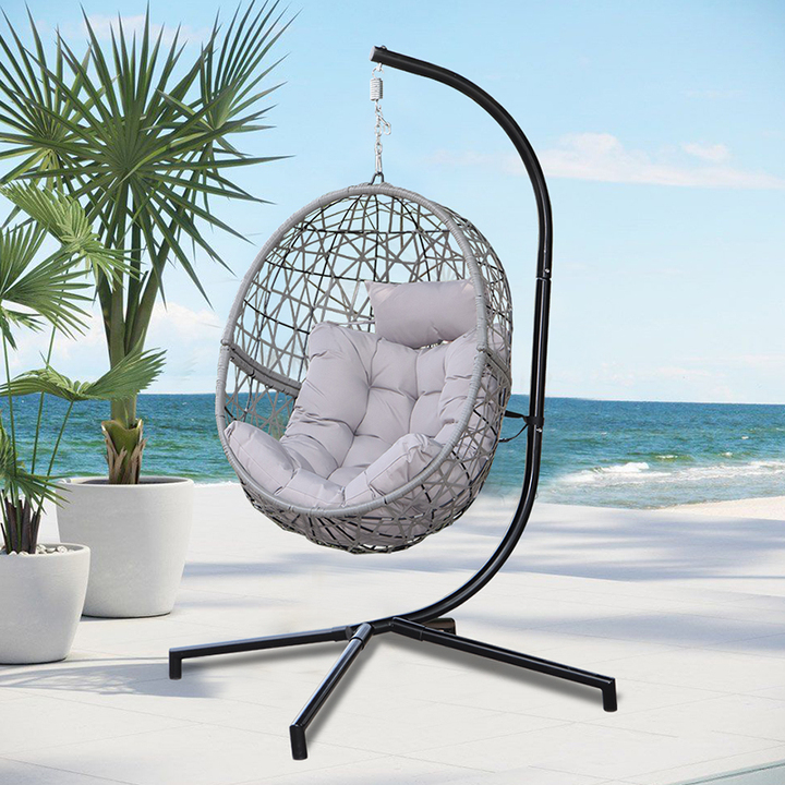 Cheap Price Indoor Outdoor Acrylic Modern Hanging Swing Chair Bamboo Patio Rattan Wicker Egg Swing clear Chair