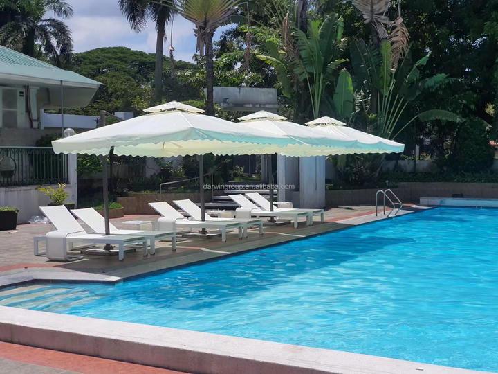 Modern Foldable Aluminum Frame Outdoor Sun Lounger with Cushions-Eco-Friendly UV Resistant Design for Garden Beach Poolside Use