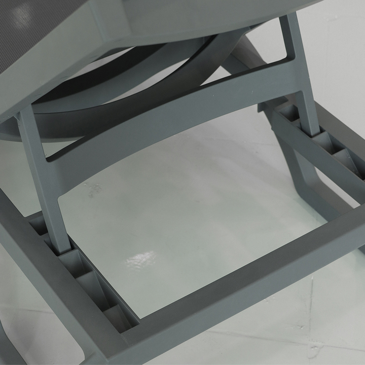 Modern Outdoor Plastic Chaise Lounge Chair Hotel Garden Furniture Patio Swimming Poolside Beach Sun Lounger