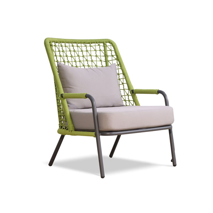 Wholesale Portable Rope French Bistro Wicker Outdoor Sofa Set for Villa Balcony Leisure Garden Chair