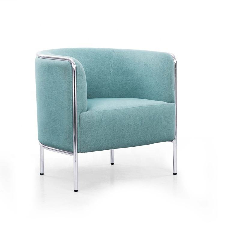 Wholesale Modern Multicolor Couch Sofa 1 Seater Office Living Room Sofas Fabric Accent Chair