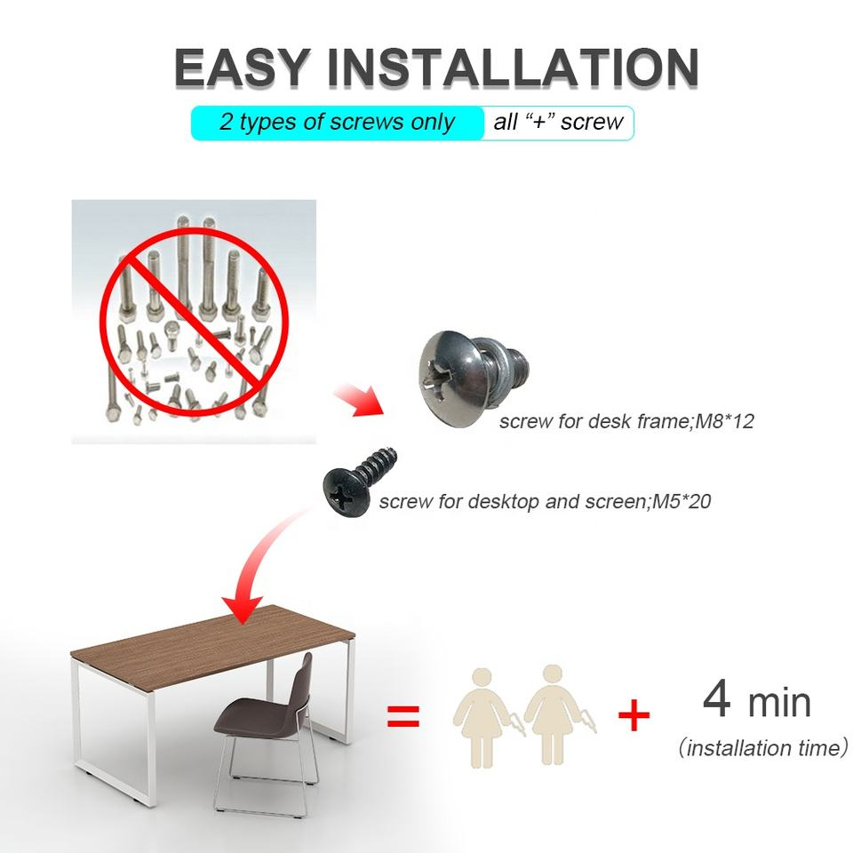 Modern Small Office Desk Steel Desk Office Furniture Simple Study Desk Office